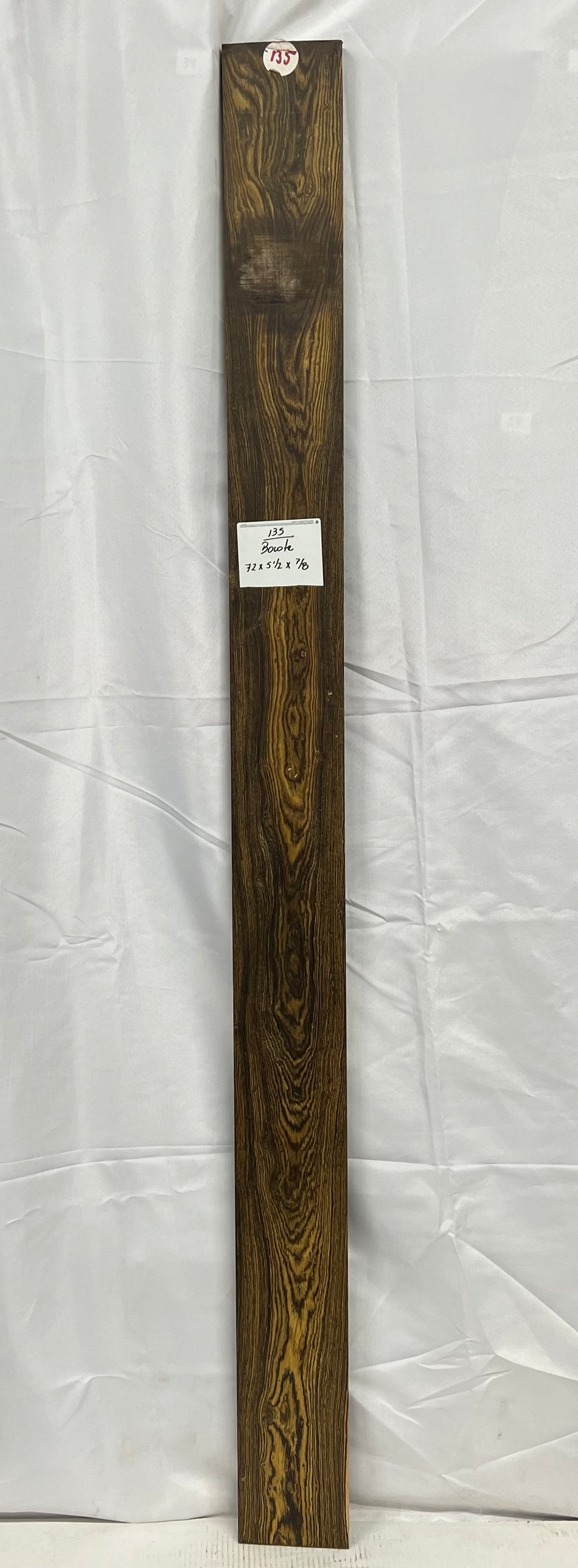 Bocote Lumber 72" x 5-1/2" x 7/8" #135