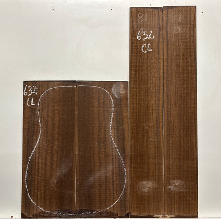 Indian Laurel Classical Guitar Back and Side Set #632 - Exotic Wood Zone