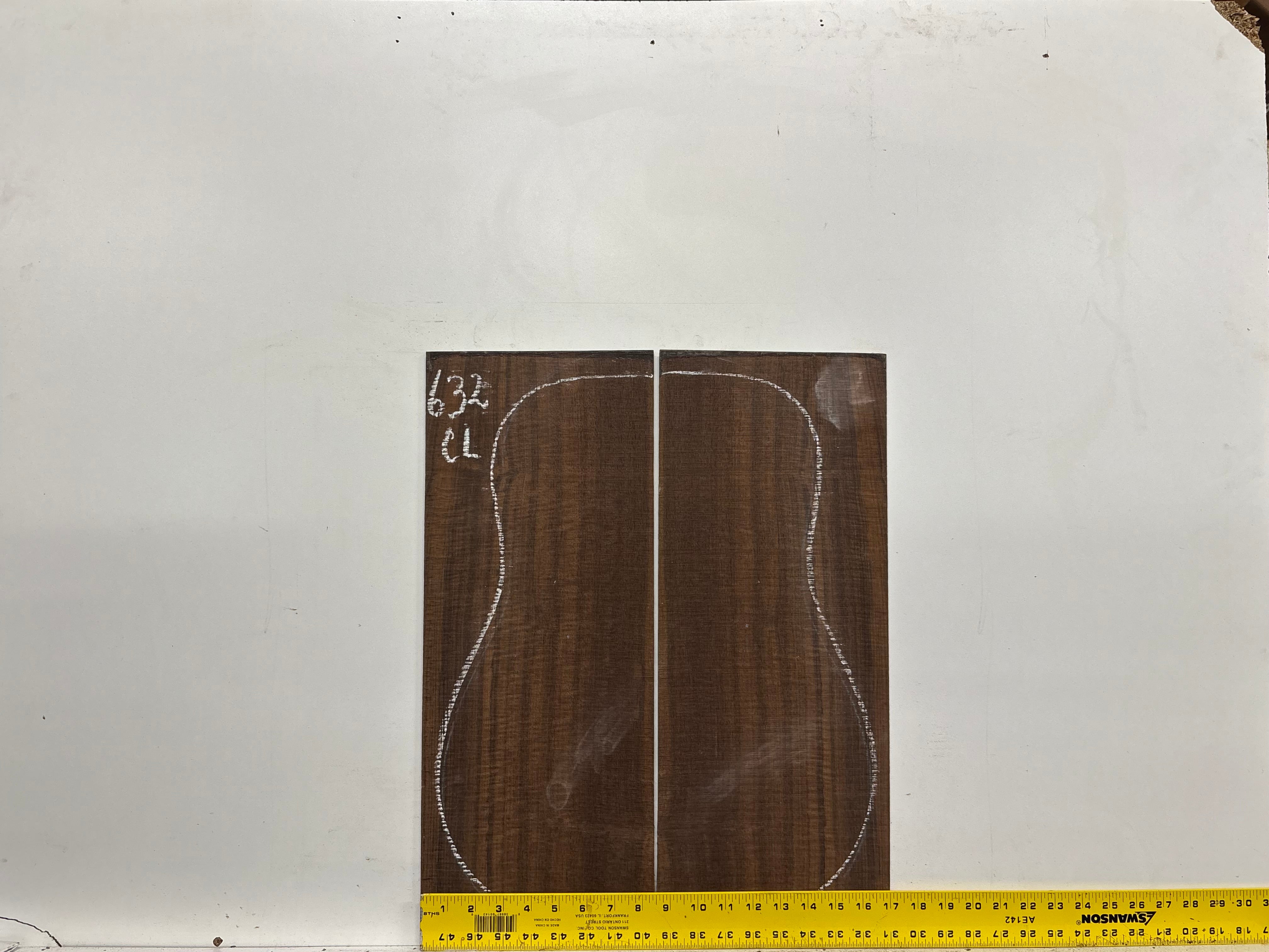 Indian Laurel Classical Guitar Back and Side Set #632 - Exotic Wood Zone