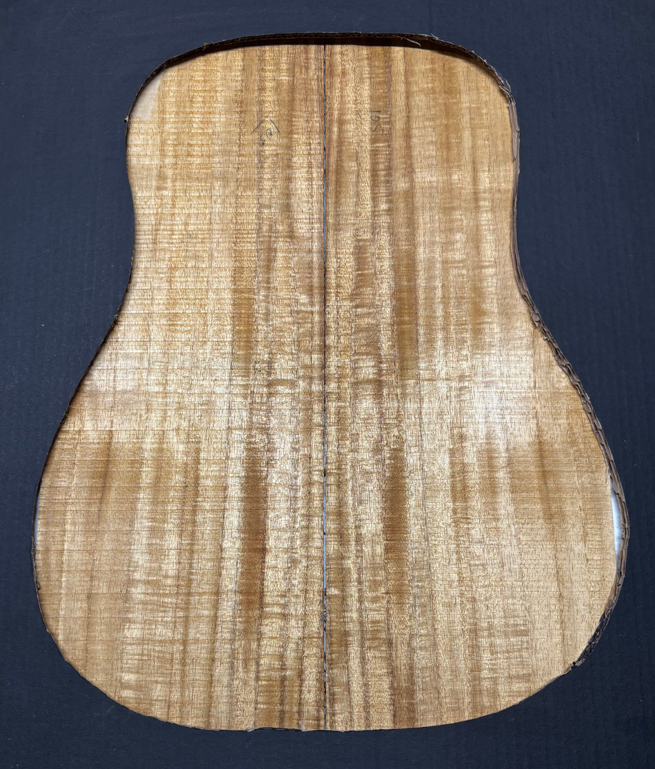 Golden Flame Acacia Classical Guitar Back & Side Set #4012