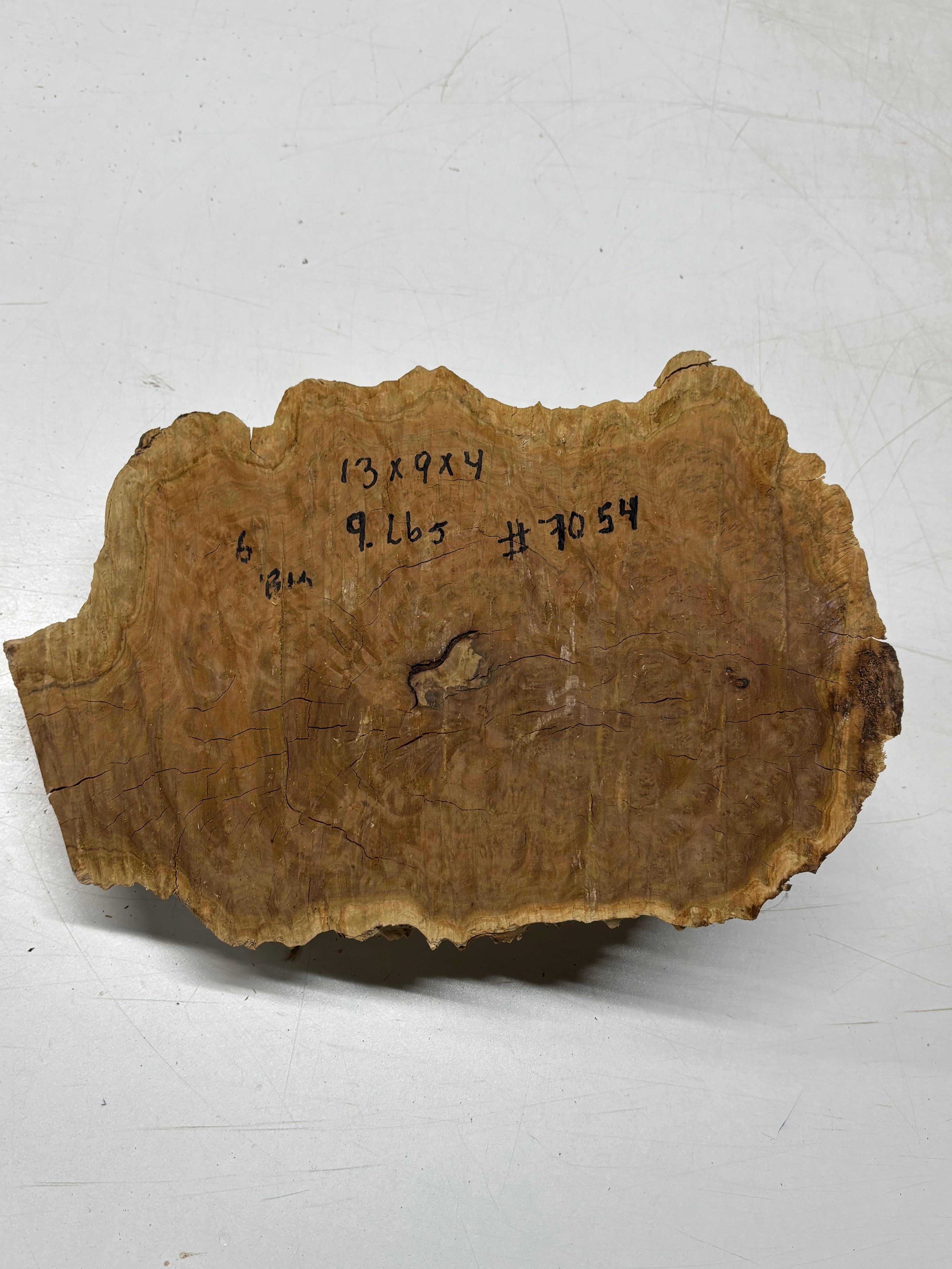 Brown Mallee Burl Cap 13" x 9" x 4" 9 Lbs #7054 - Exotic Wood Zone