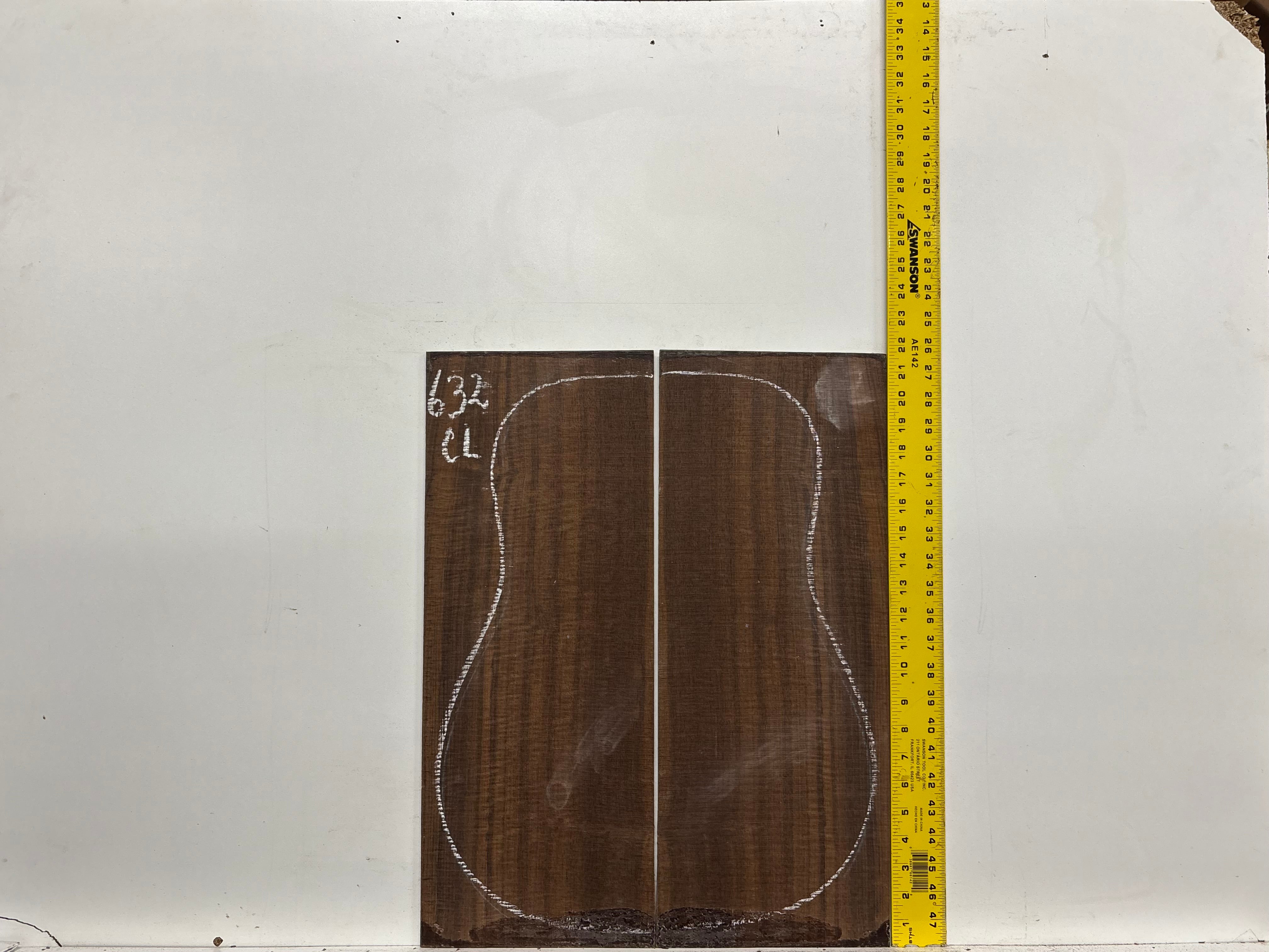 Indian Laurel Classical Guitar Back and Side Set #632 - Exotic Wood Zone