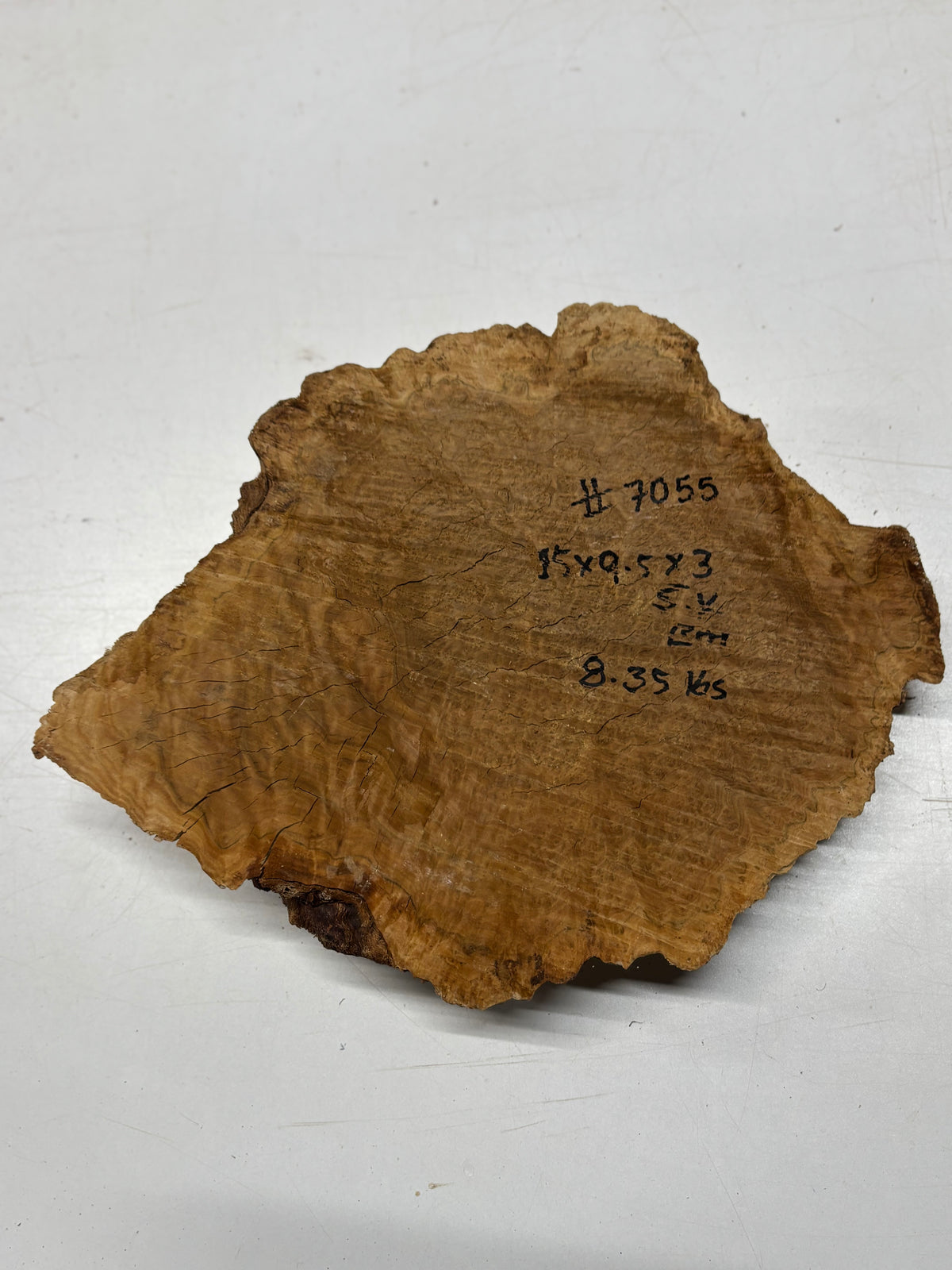 Brown Mallee Burl Cap 15" x 9.5" x 3" 8.35 Lbs #7055 - Exotic Wood Zone