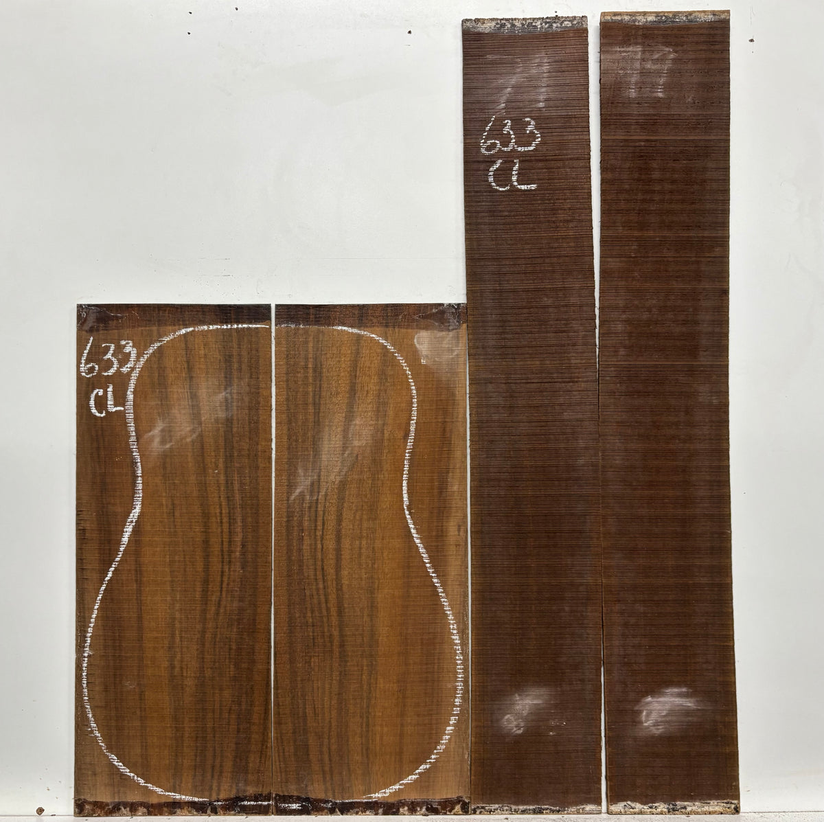 Indian Laurel Classical Guitar Back and Side Set #633 - Exotic Wood Zone