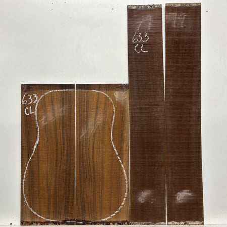 Indian Laurel Classical Guitar Back and Side Set #633 - Exotic Wood Zone