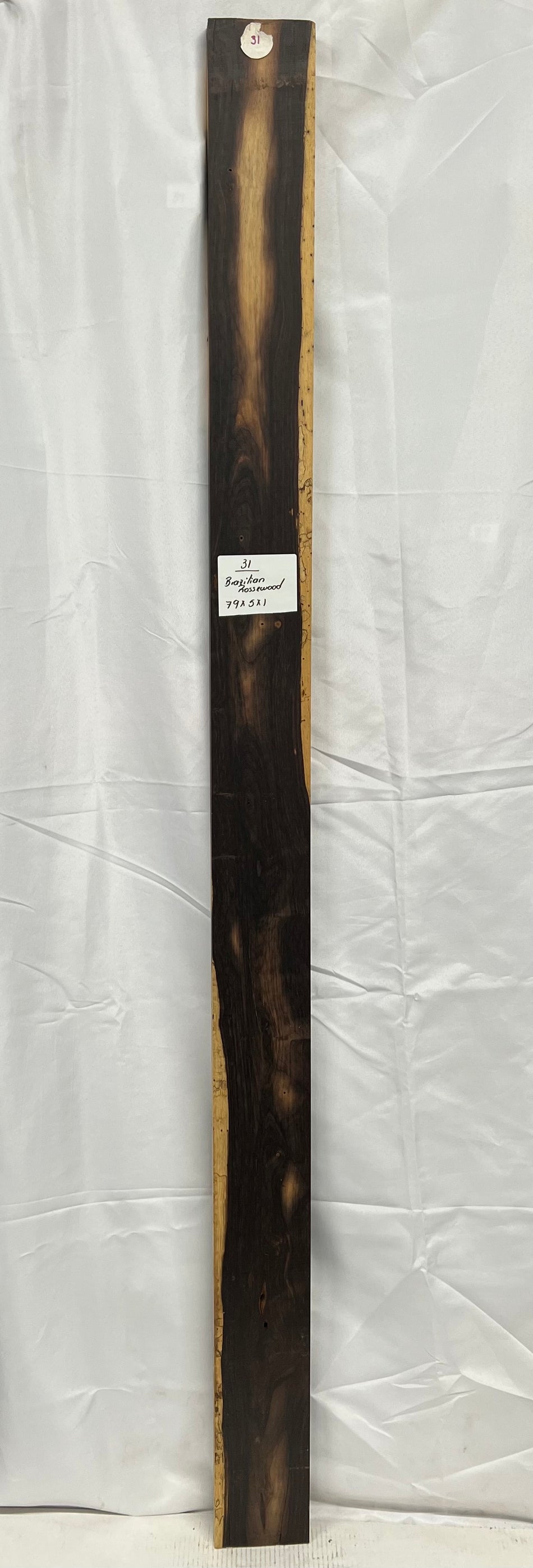 Brazilian Rosewood Lumber 79" x 5" x 1" #31