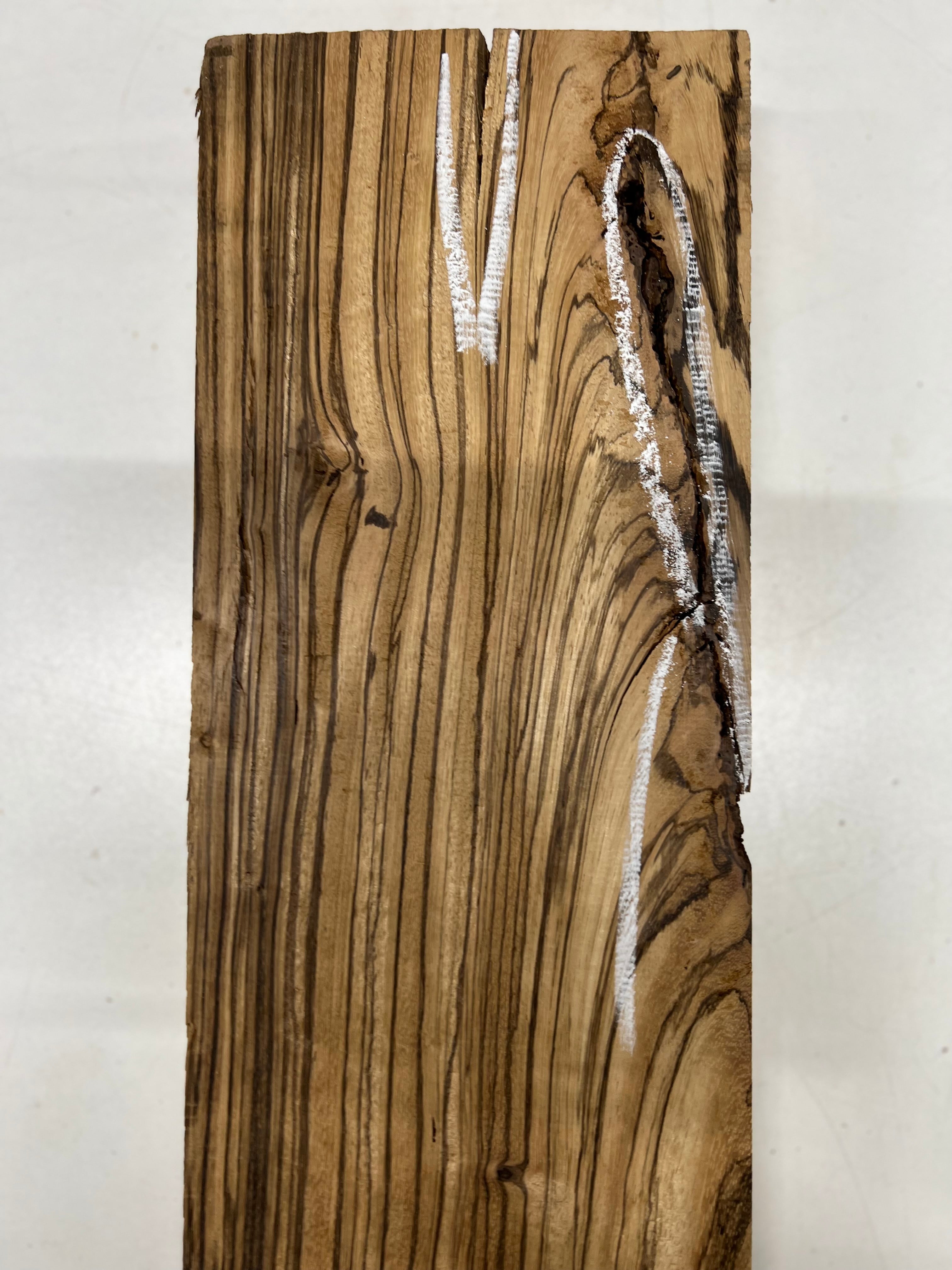 Zebrawood Lumber Board Wood Blank 20&quot;x6&quot;x1-3/4&quot; 
