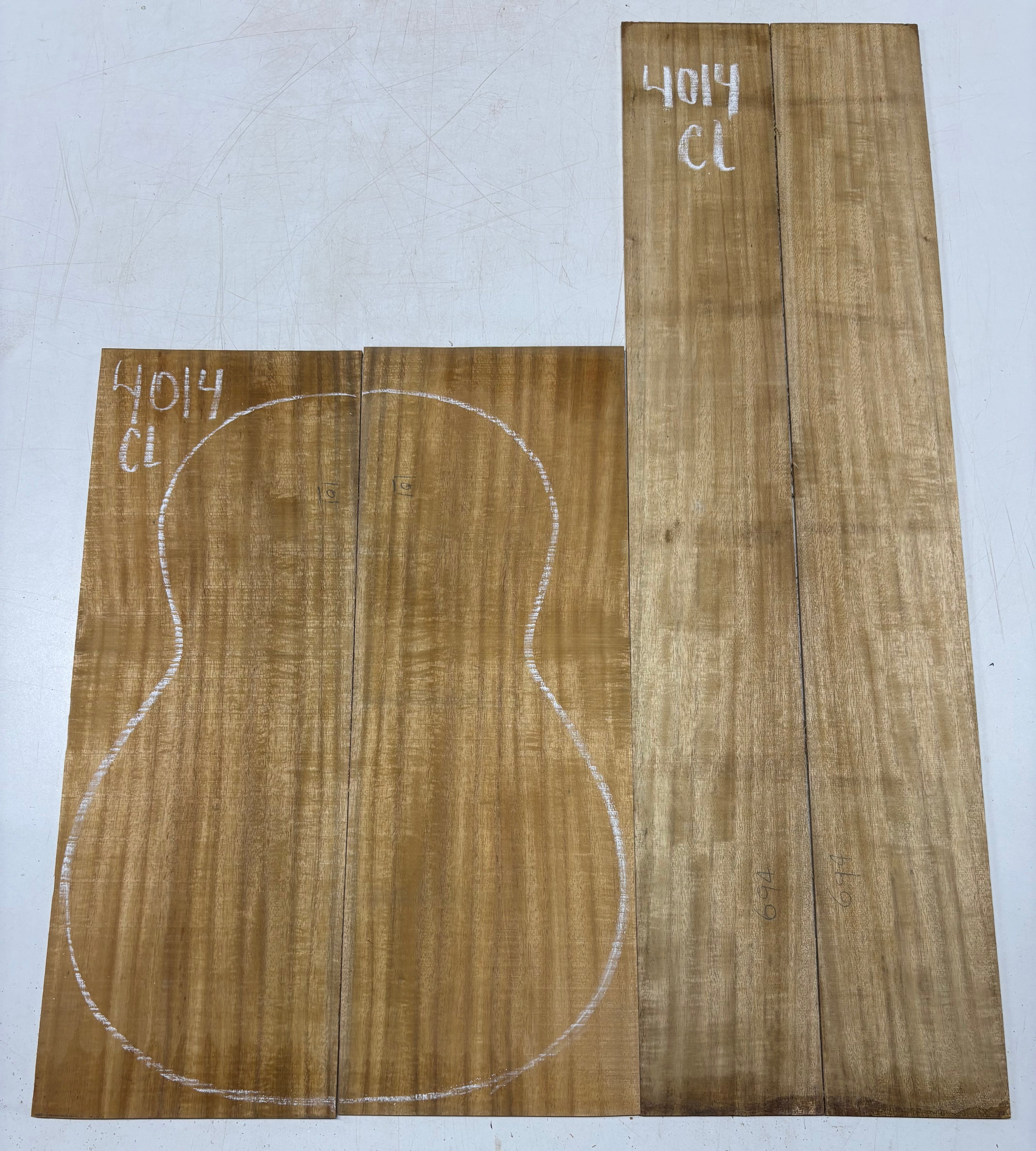 Pack of 10, Golden Flame Acacia Acoustic Guitar Set Exotic Wood Zone 