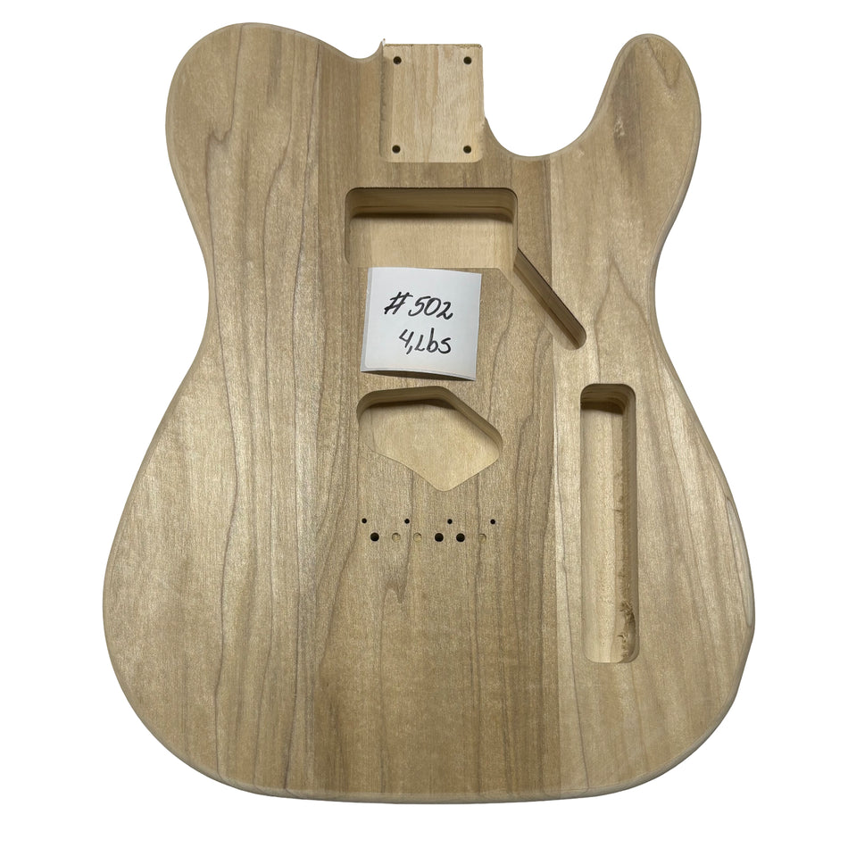 TL-Style Yellow Poplar Unfinished Fender Guitar Body #502