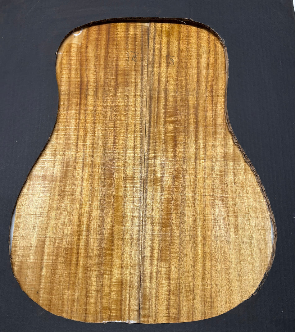 Golden Flame Acacia Classical Guitar Back & Side Set #4015