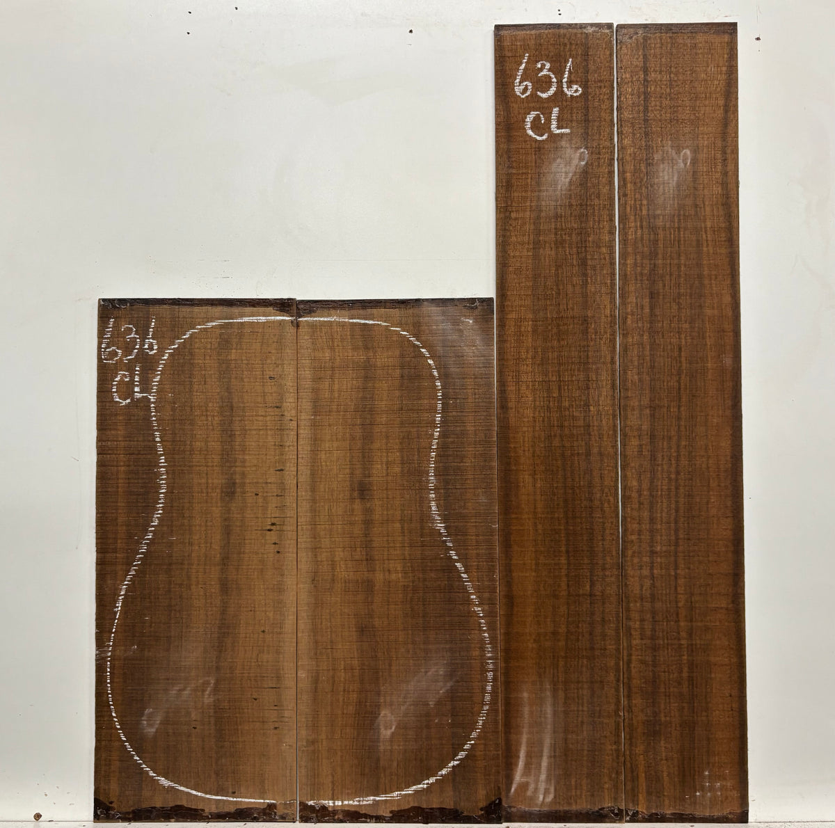 Indian Laurel Classical Guitar Back and Side Set #636 - Exotic Wood Zone