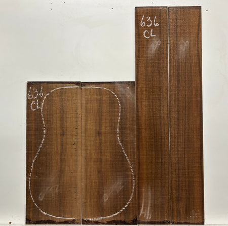 Indian Laurel Classical Guitar Back and Side Set #636 - Exotic Wood Zone
