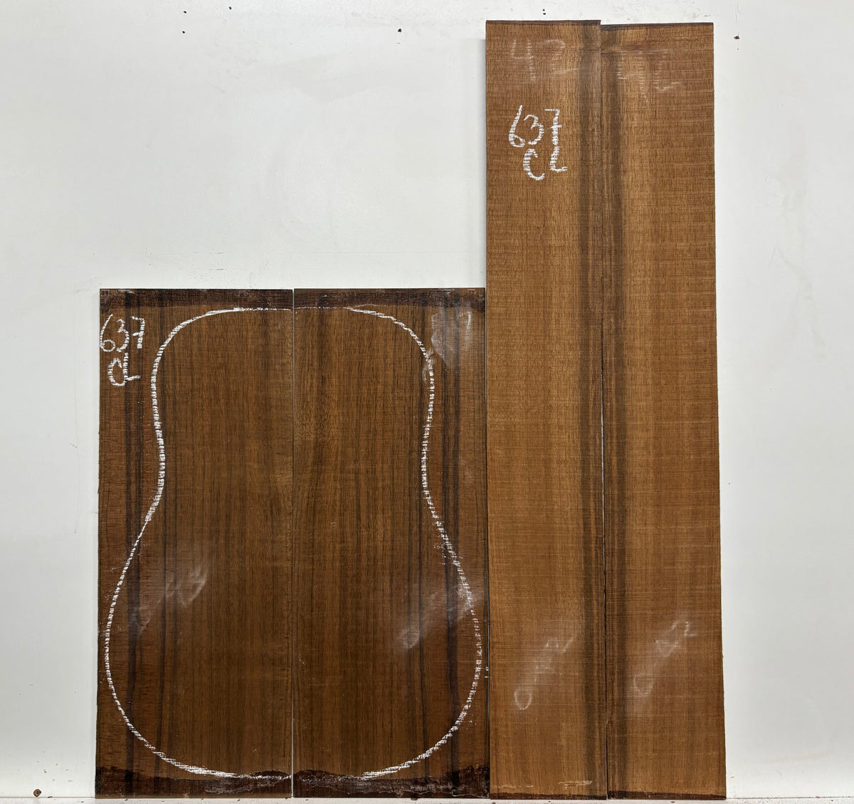 Indian Laurel Classical Guitar Back and Side Set #637 - Exotic Wood Zone