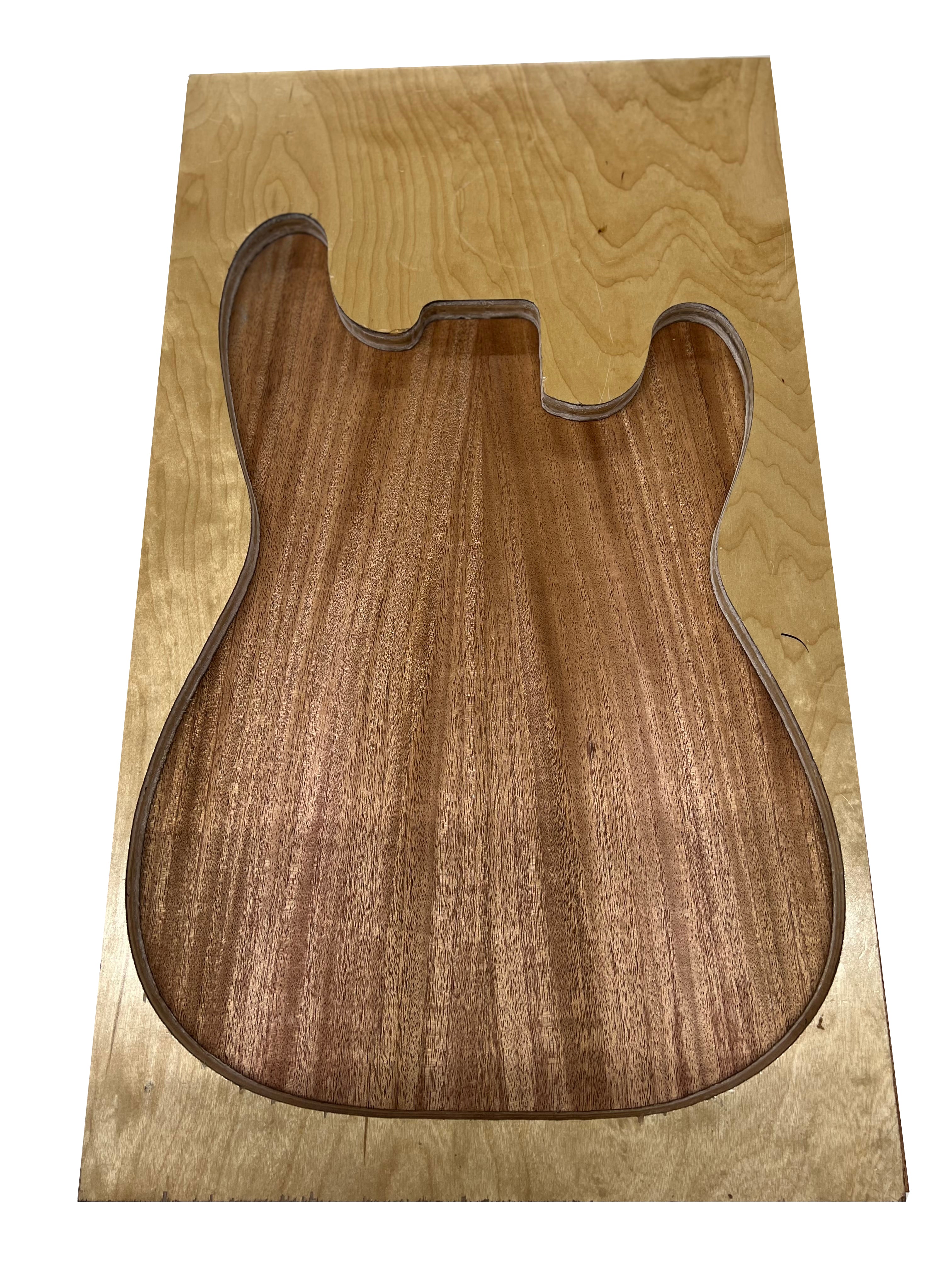 African Mahogany/Khaya Guitar Body Blank -  21″ x 14″ x 2″ (Unplaned-Two Piece) - Exotic Wood Zone - Buy online Across USA 