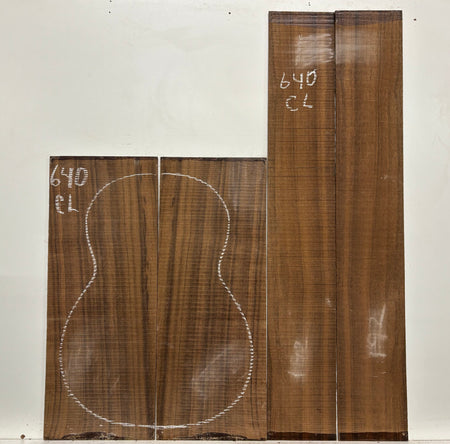 Indian Laurel Classical Guitar Back and Side Set #640 - Exotic Wood Zone