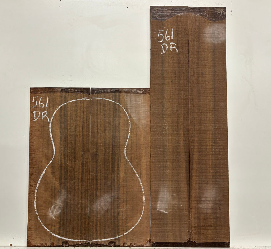 Indian Laurel Dreadnought Guitar Back and Side Set #561 - Exotic Wood Zone