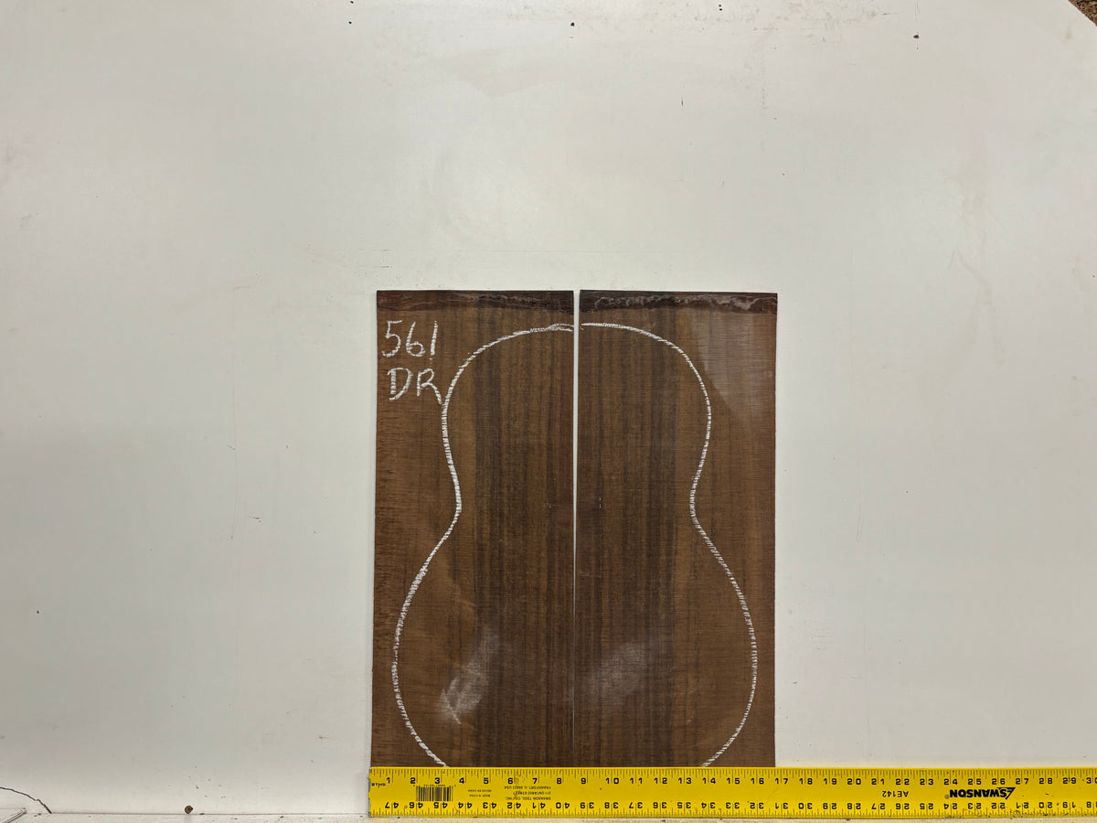 Indian Laurel Dreadnought Guitar Back and Side Set #561 - Exotic Wood Zone