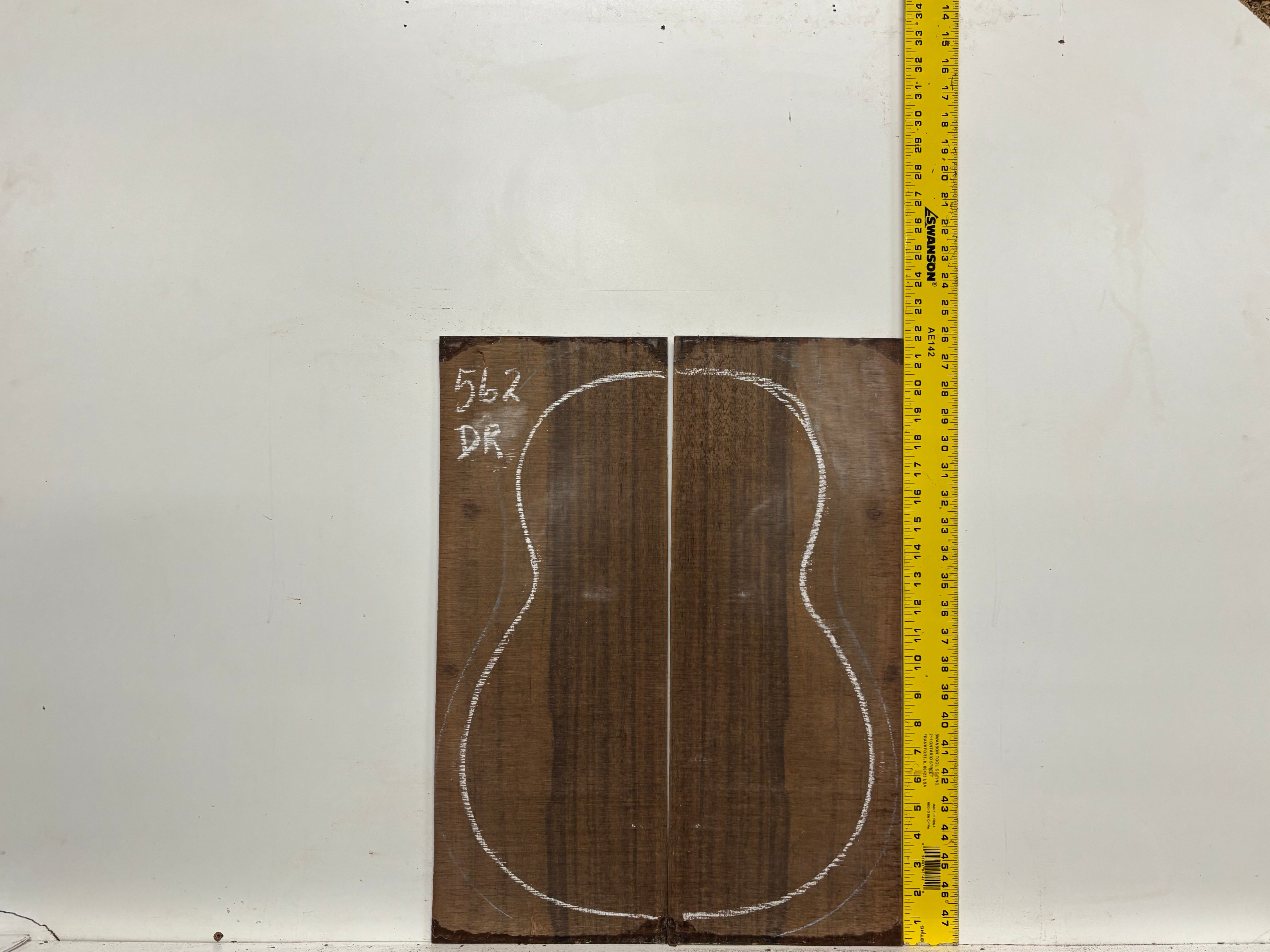 Indian Laurel Dreadnought Guitar Back and Side Set #562 - Exotic Wood Zone