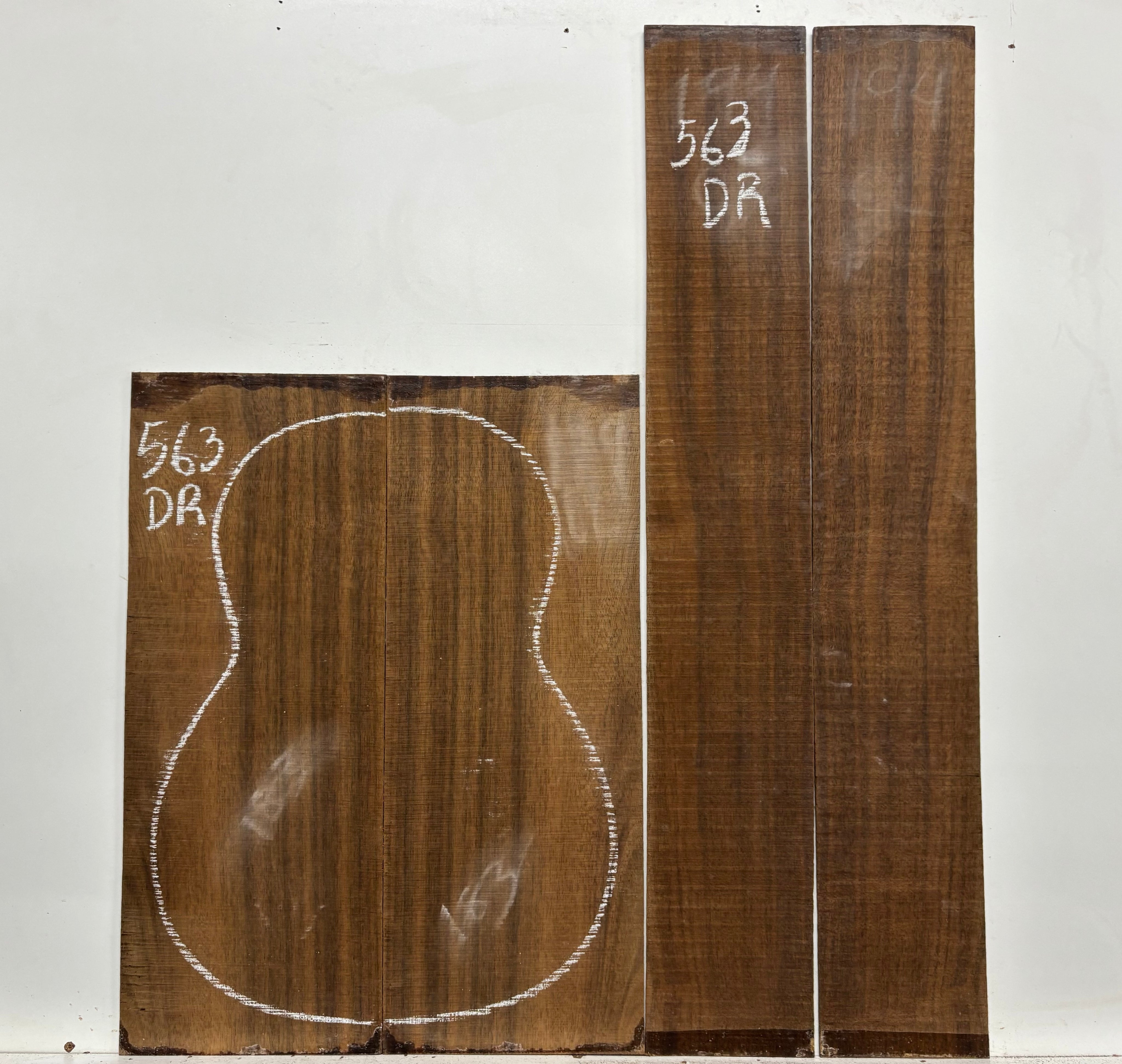 Indian Laurel Dreadnought Guitar Back and Side Set #563 - Exotic Wood Zone