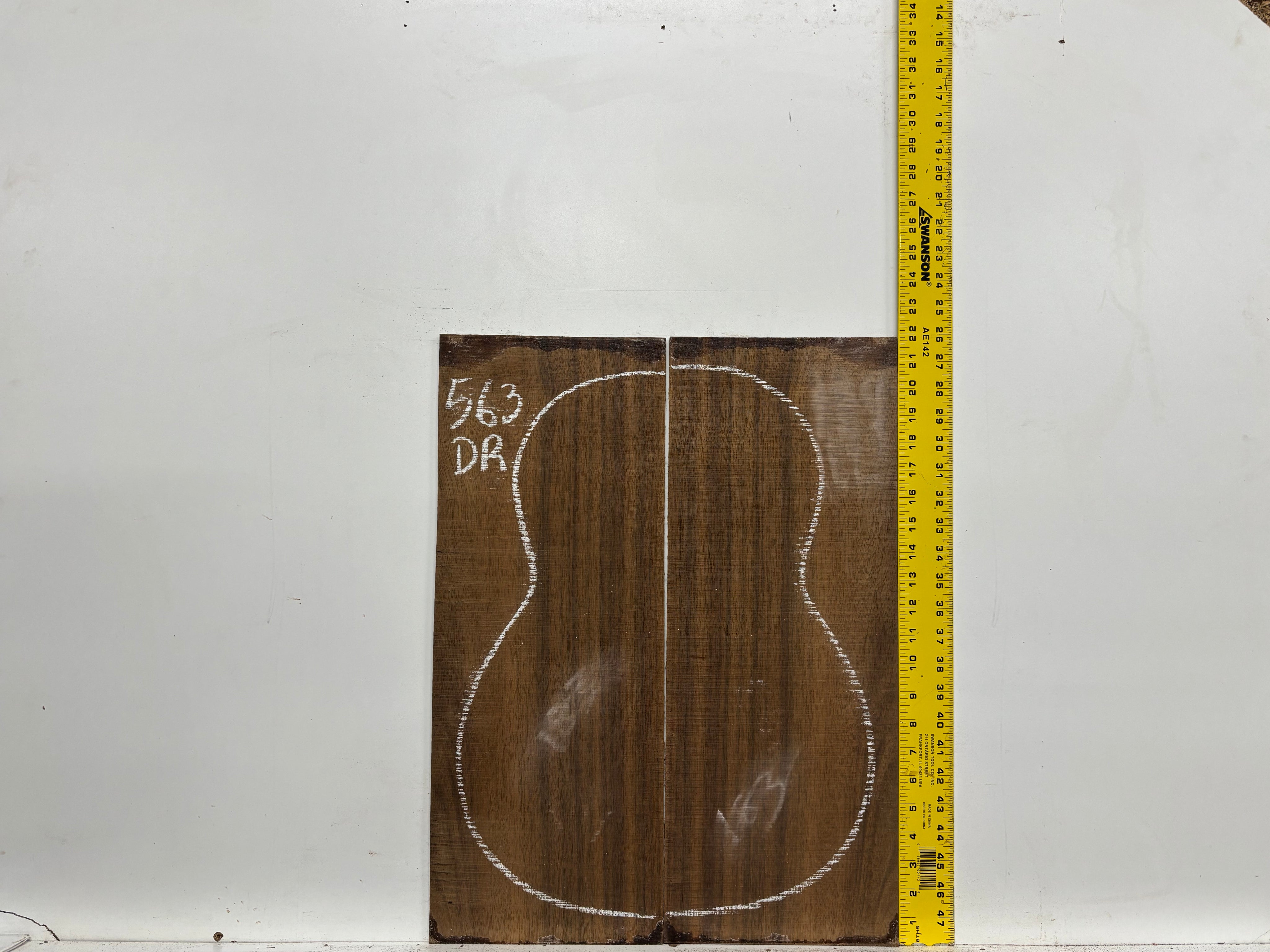 Indian Laurel Dreadnought Guitar Back and Side Set #563 - Exotic Wood Zone