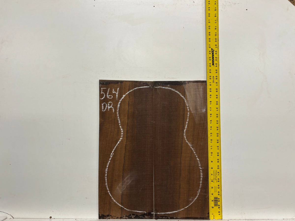 Indian Laurel Dreadnought Guitar Back and Side Set #564 - Exotic Wood Zone