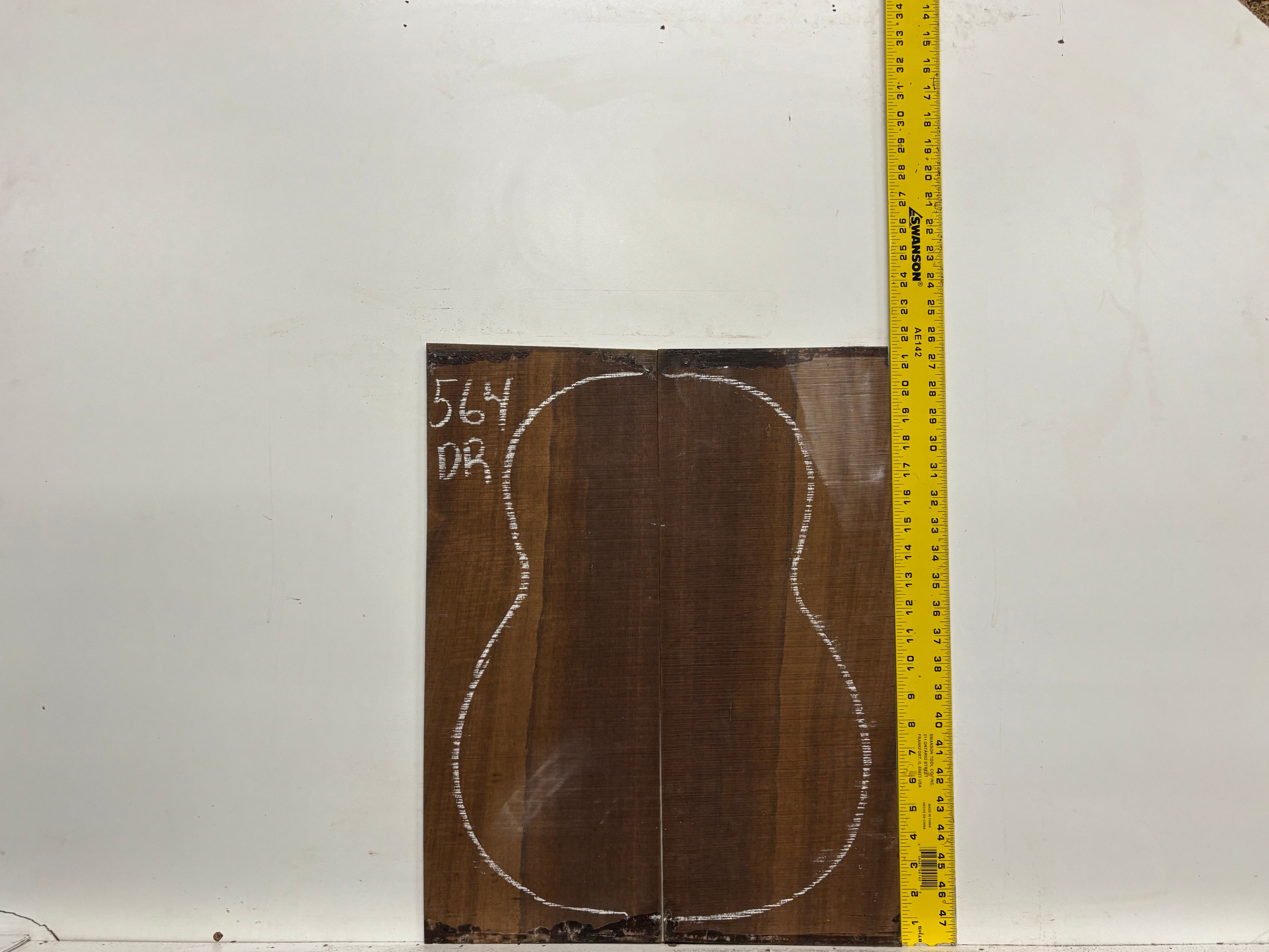 Indian Laurel Dreadnought Guitar Back and Side Set #564 - Exotic Wood Zone
