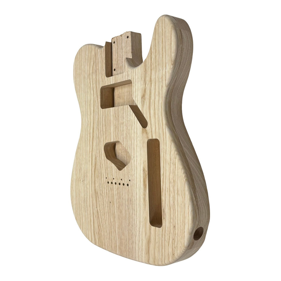TL-Style White Ash Unfinished Fender Guitar Body #601 - Exotic Wood Zone