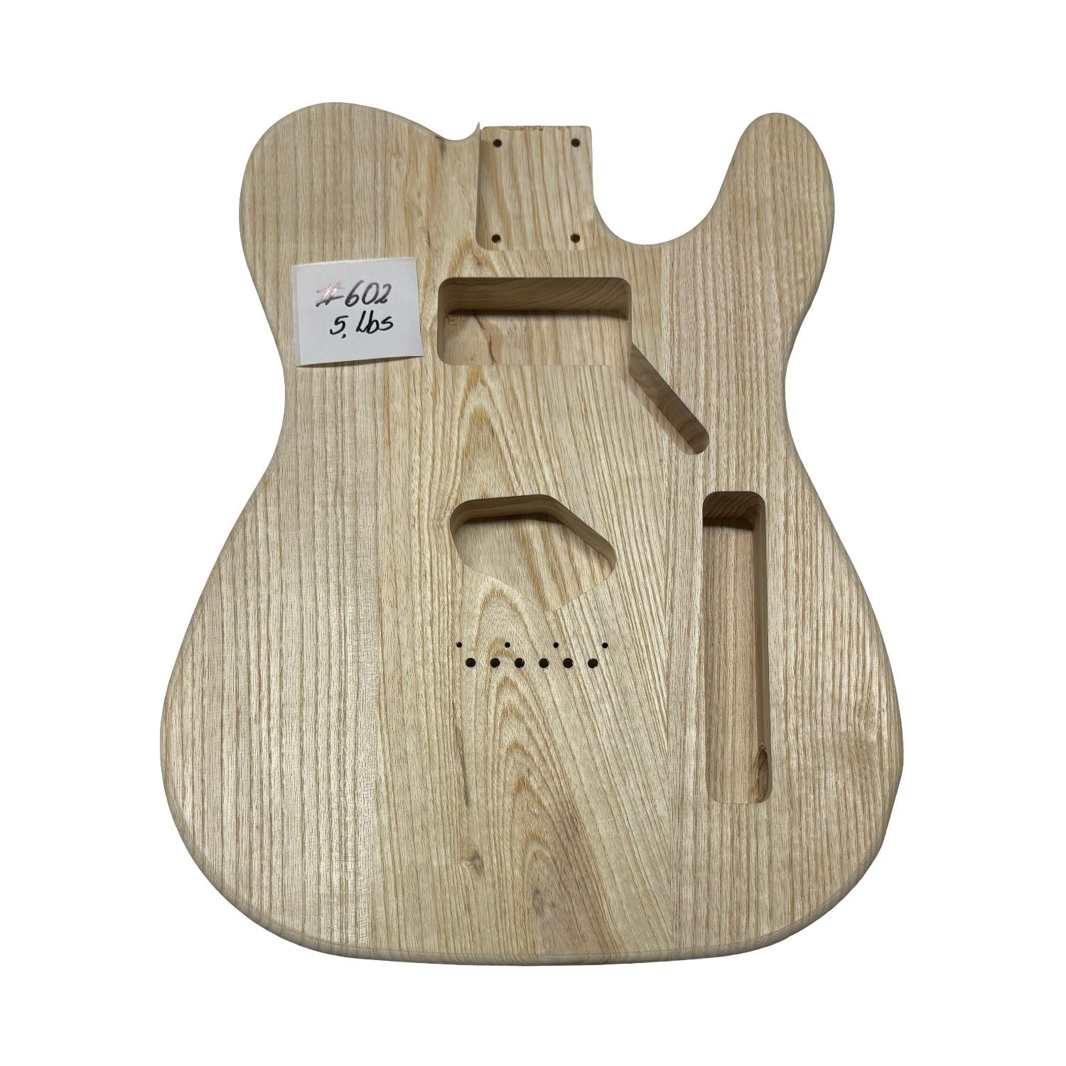 TL-Style White Ash Unfinished Fender Guitar Body #602 - Exotic Wood Zone