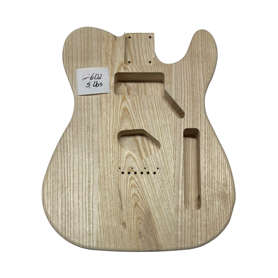 TL-Style White Ash Unfinished Fender Guitar Body #602 - Exotic Wood Zone