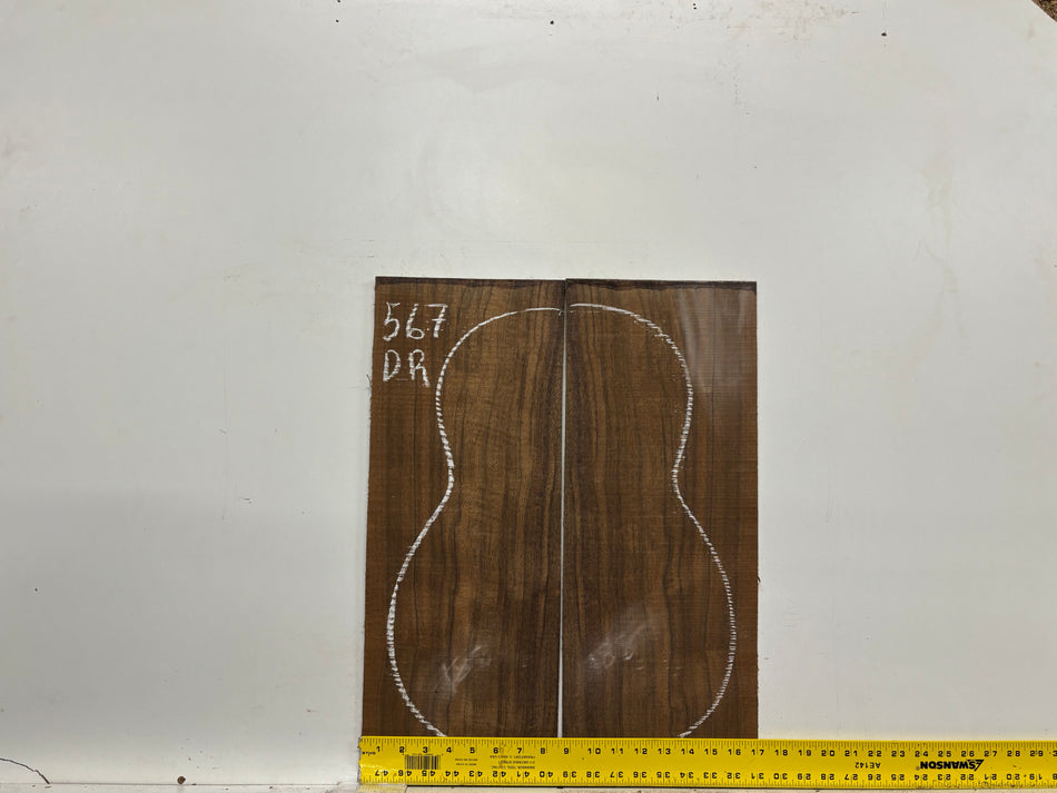 Indian Laurel Dreadnought Guitar Back and Side Set #567 - Exotic Wood Zone