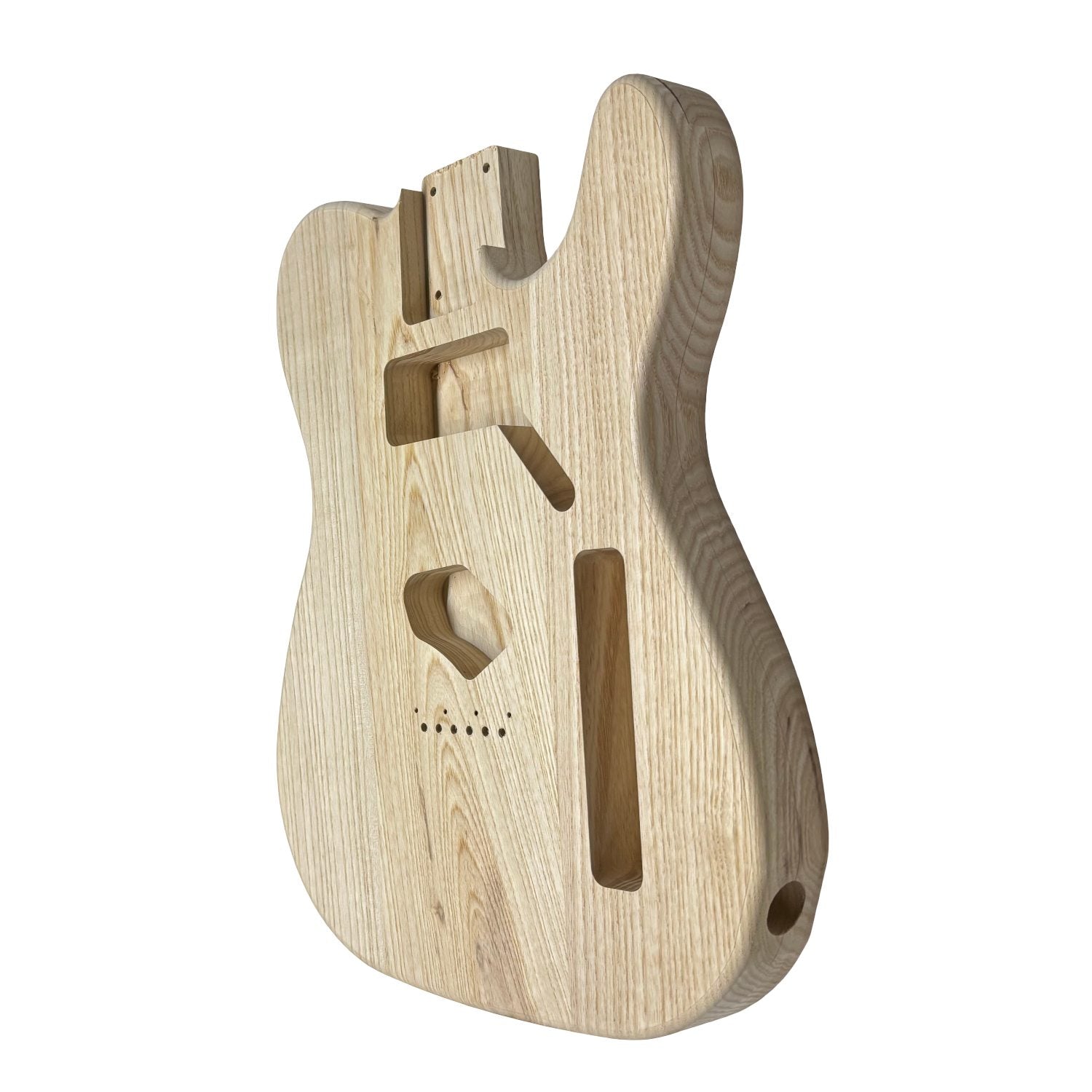 TL-Style White Ash Unfinished Fender Guitar Body #602 - Exotic Wood Zone