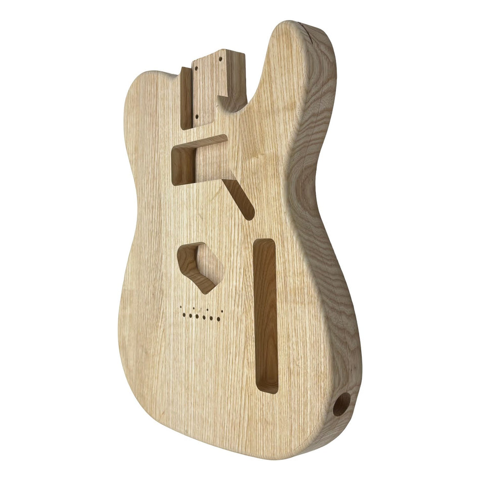 TL-Style White Ash Unfinished Fender Guitar Body #603 - Exotic Wood Zone