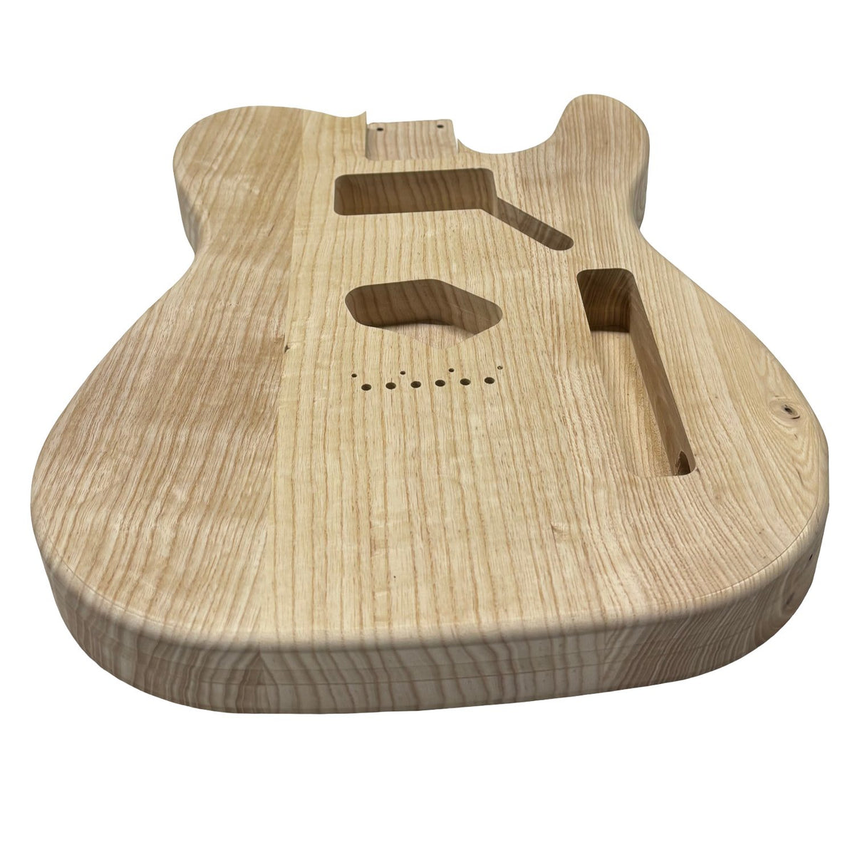 TL-Style White Ash Unfinished Fender Guitar Body #604 - Exotic Wood Zone