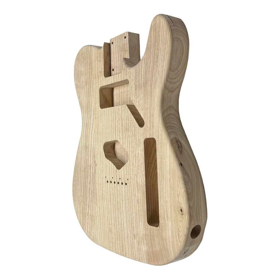 TL-Style White Ash Unfinished Fender Guitar Body #604 - Exotic Wood Zone