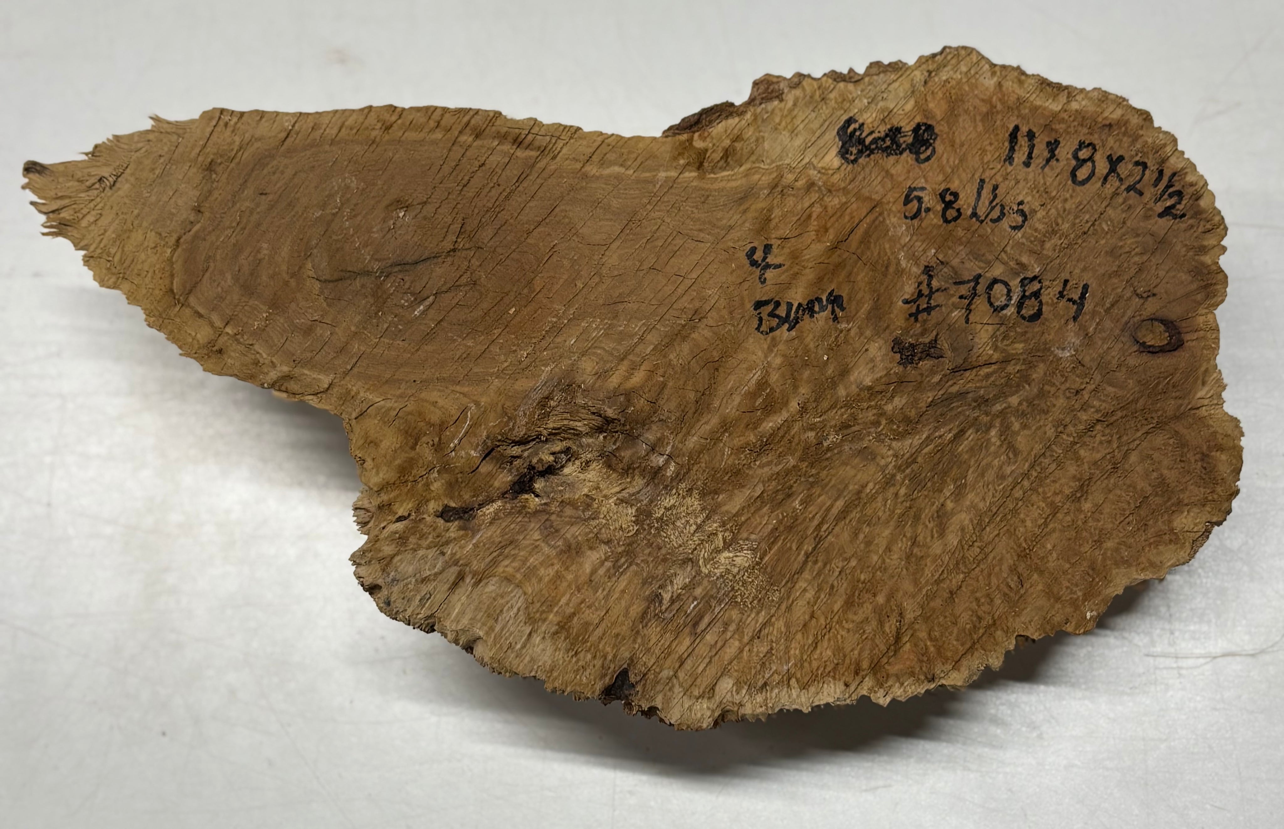 Brown Mallee Burl Cap 11" x 8" x 2.5" 5.8 Lbs #7084 - Exotic Wood Zone