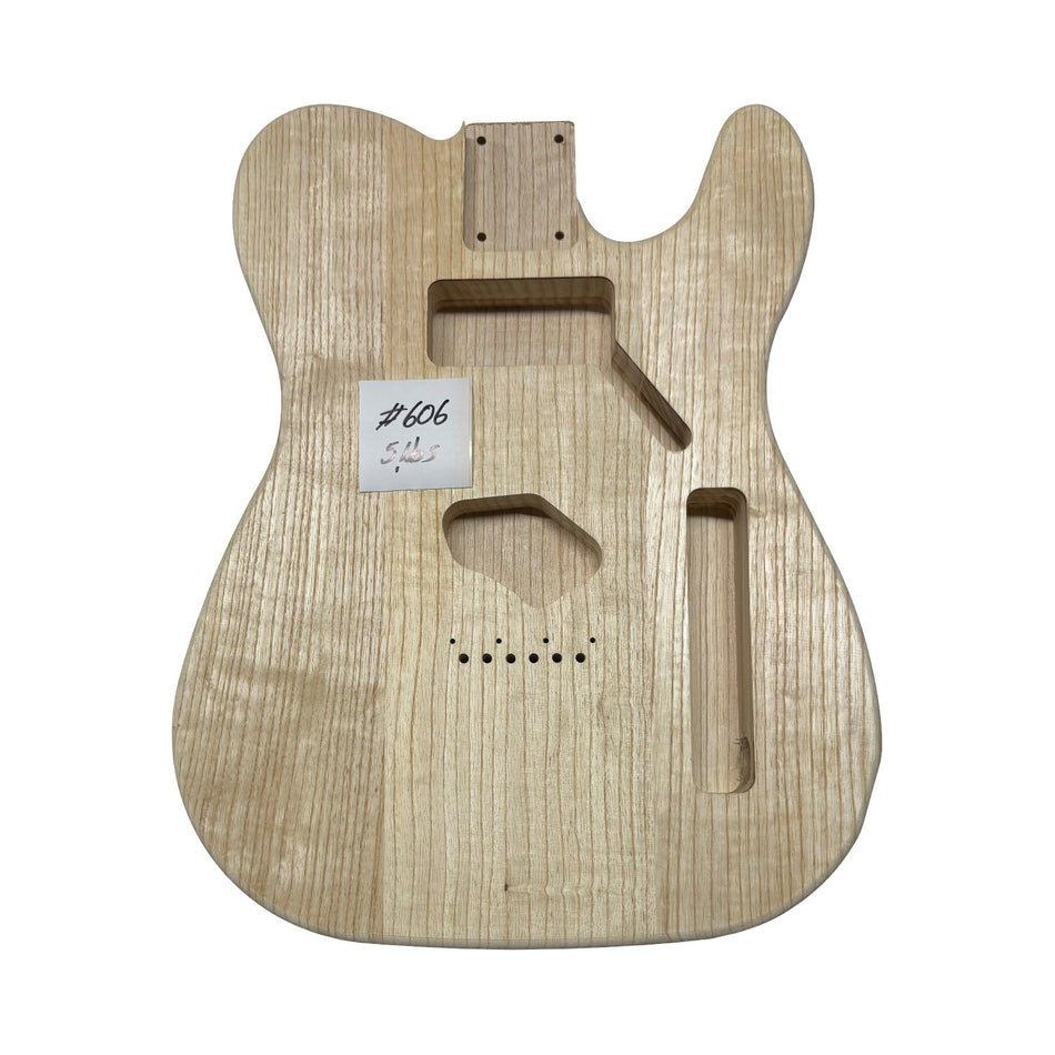 TL-Style White Ash Unfinished Fender Guitar Body #606 - Exotic Wood Zone