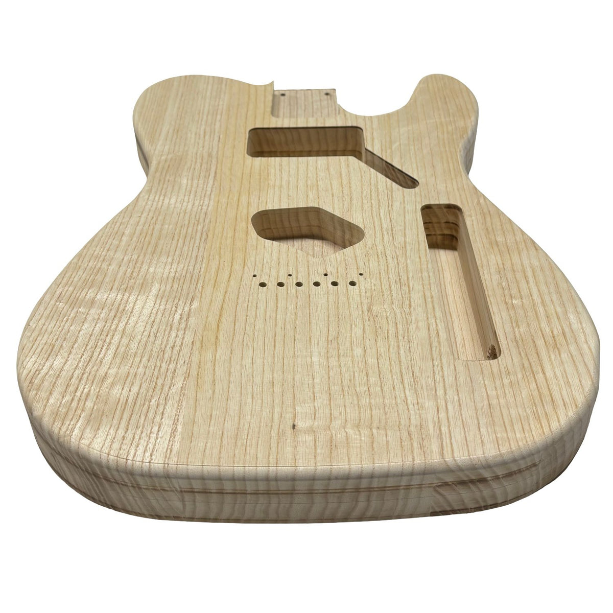 TL-Style White Ash Unfinished Fender Guitar Body #606 - Exotic Wood Zone