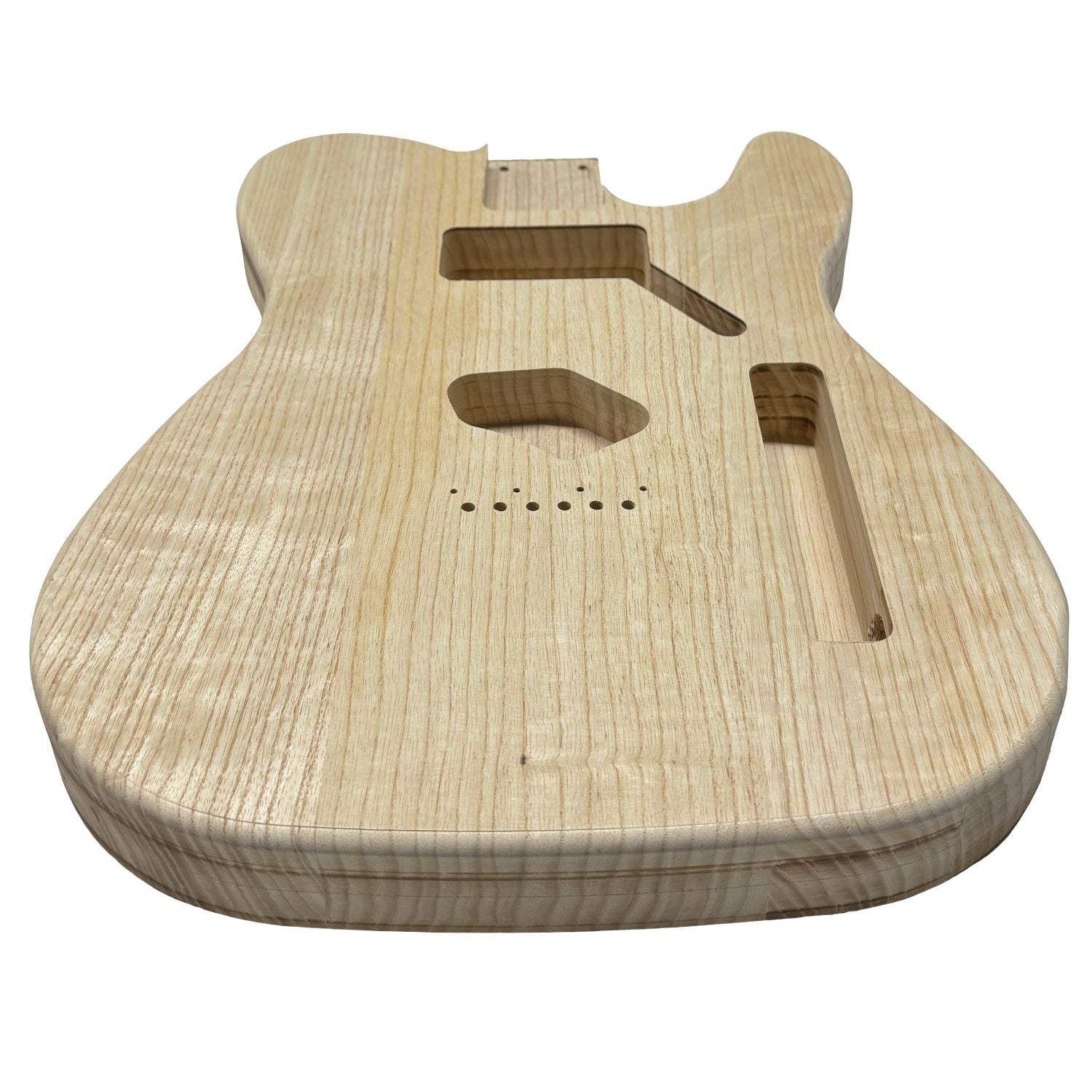 TL-Style White Ash Unfinished Fender Guitar Body #606 - Exotic Wood Zone