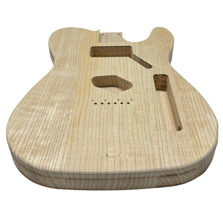 TL-Style White Ash Unfinished Fender Guitar Body #606 - Exotic Wood Zone