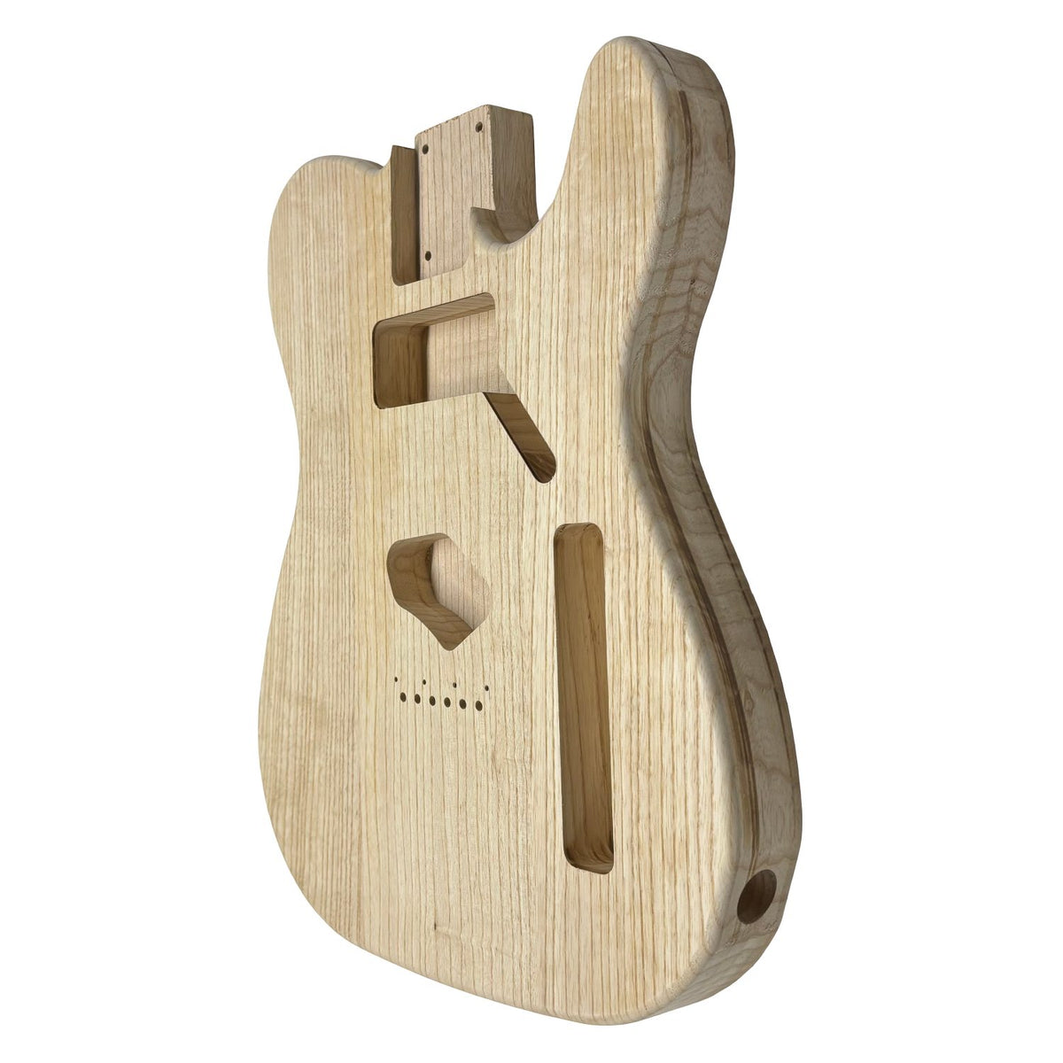 TL-Style White Ash Unfinished Fender Guitar Body #606 - Exotic Wood Zone