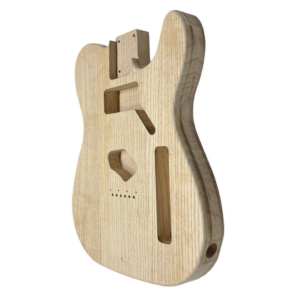 TL-Style White Ash Unfinished Fender Guitar Body #606 - Exotic Wood Zone