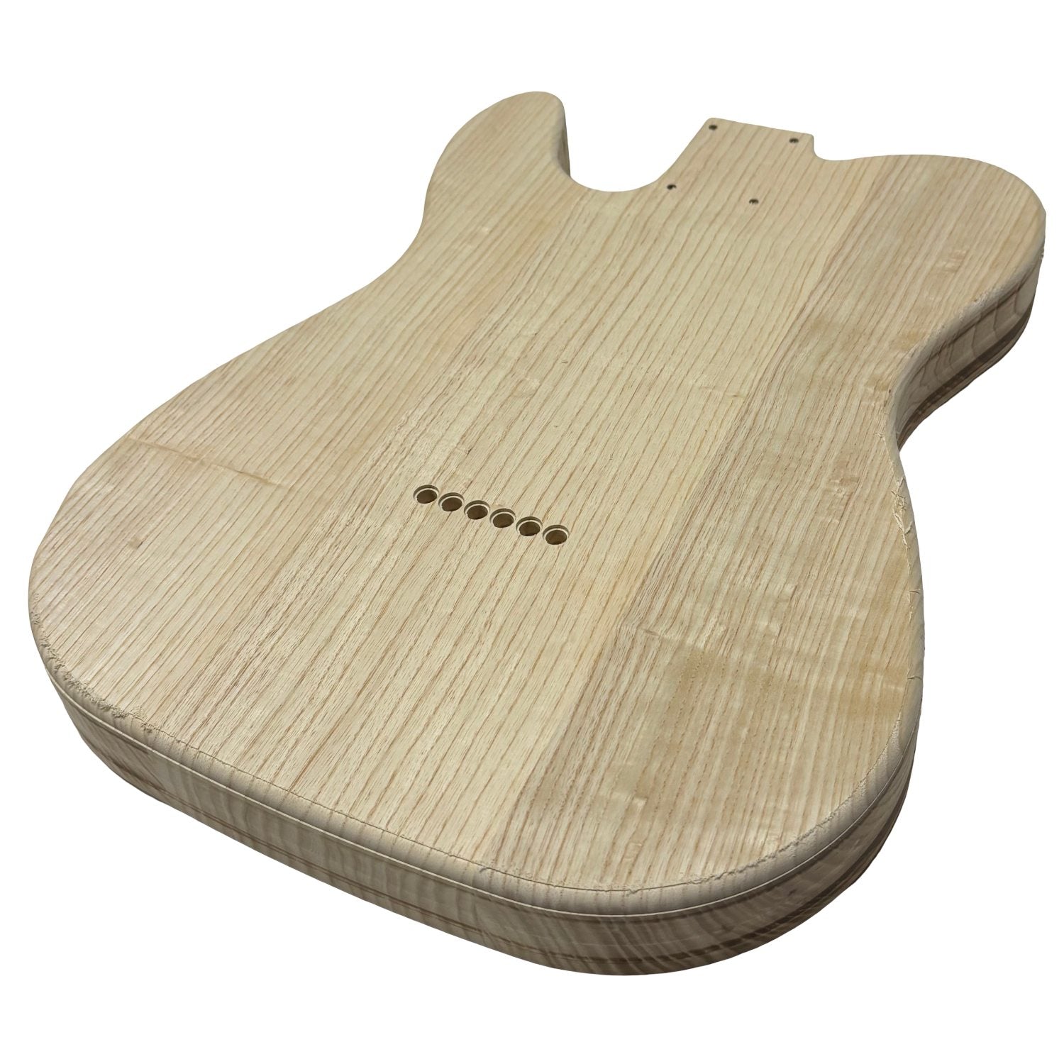 TL-Style White Ash Unfinished Fender Guitar Body #606 - Exotic Wood Zone