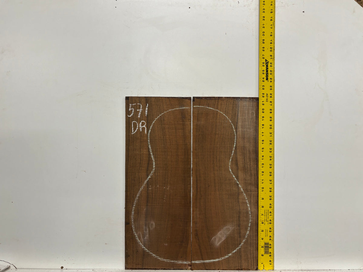 Indian Laurel Dreadnought Guitar Back and Side Set #571 - Exotic Wood Zone