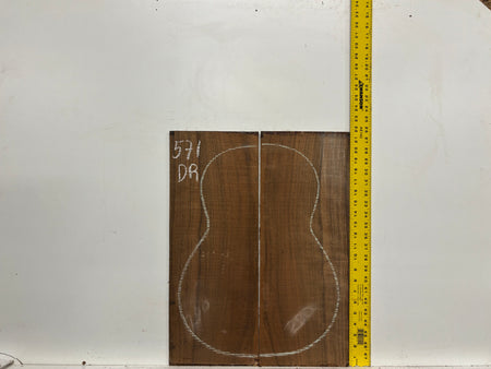Indian Laurel Dreadnought Guitar Back and Side Set #571 - Exotic Wood Zone