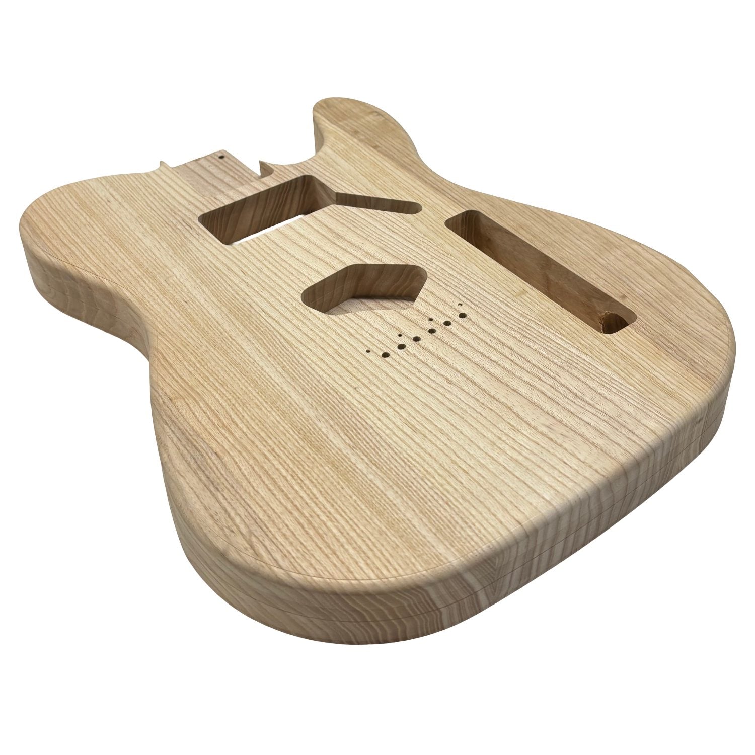 TL-Style White Ash Unfinished Fender Guitar Body #607 - Exotic Wood Zone