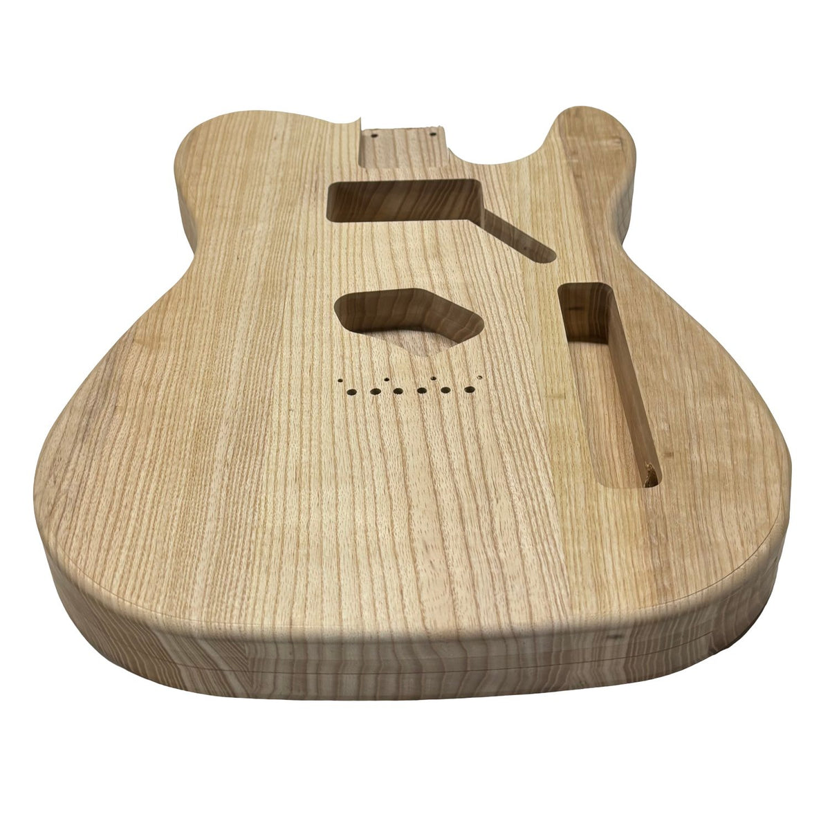 TL-Style White Ash Unfinished Fender Guitar Body #607 - Exotic Wood Zone