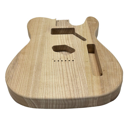 TL-Style White Ash Unfinished Fender Guitar Body #607 - Exotic Wood Zone