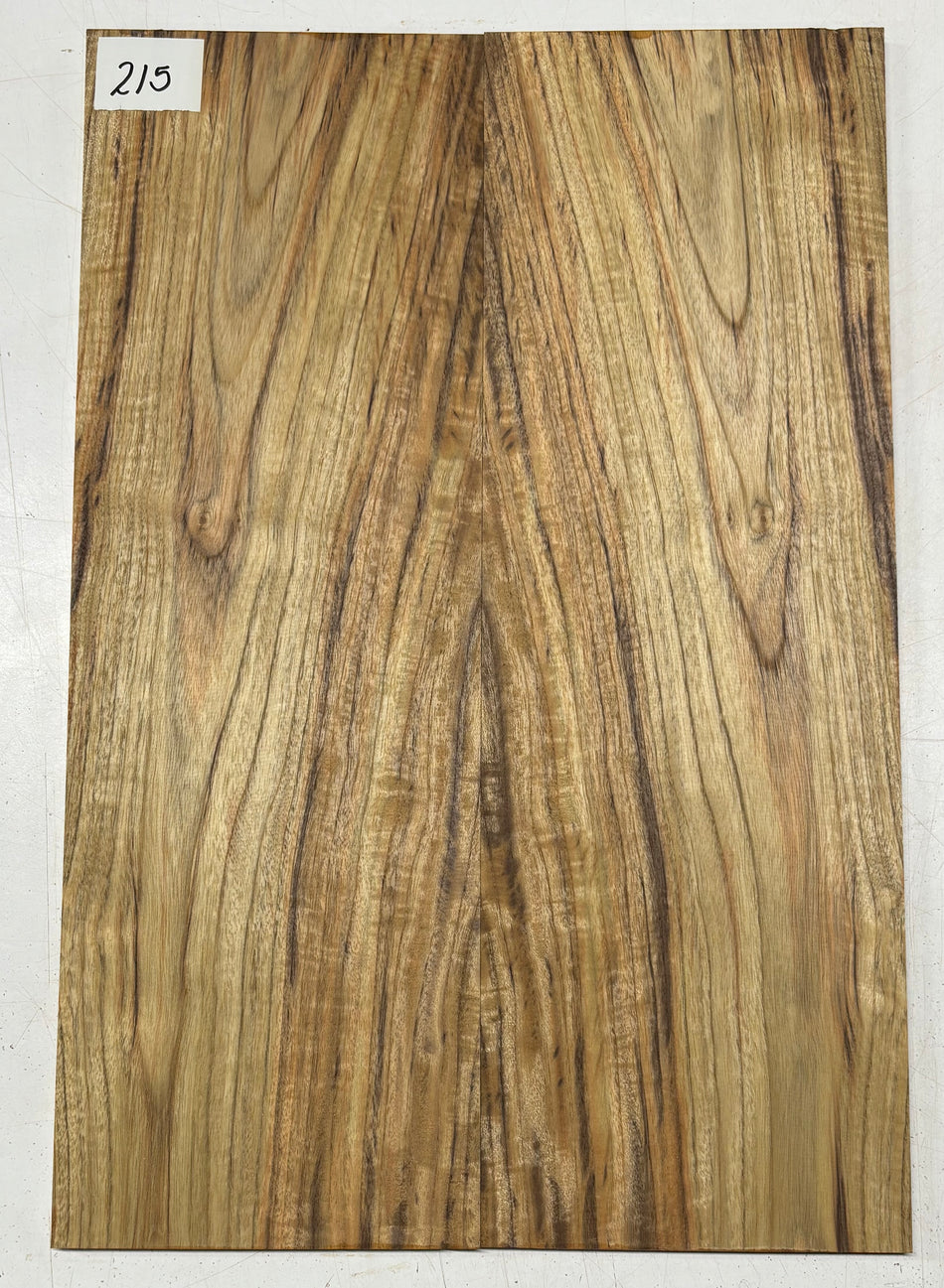 Flame Teak Guitar Drop Top 21" x 7-1/8" x 3/8" #215