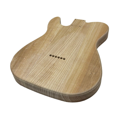 TL-Style White Ash Unfinished Fender Guitar Body #607 - Exotic Wood Zone