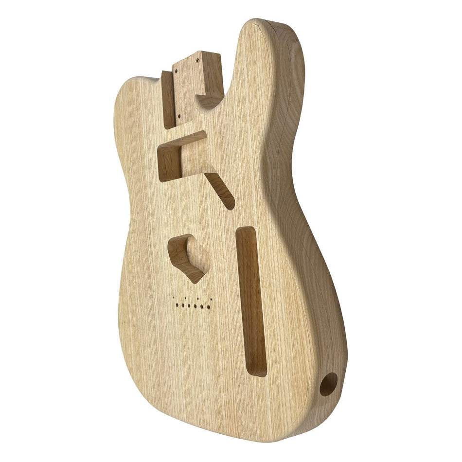 TL-Style White Ash Unfinished Fender Guitar Body #609 - Exotic Wood Zone